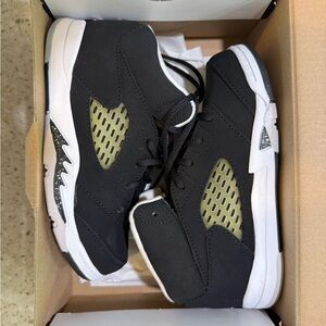 Jordan Kids Black and White Sneakers